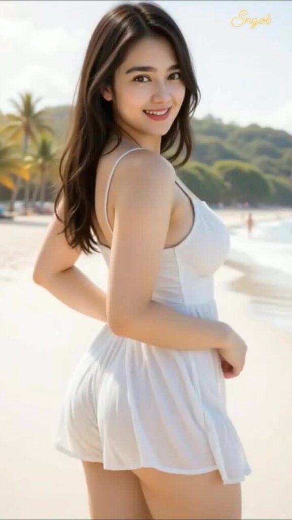 Beautiful Beach AI Girl Images 5