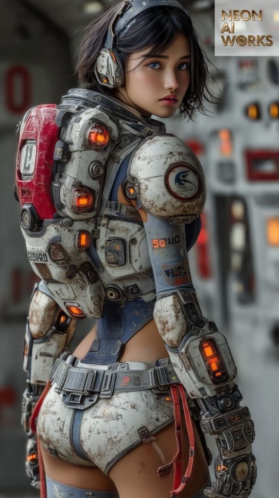 Beautiful Cyberpunk AI Girl Images 15