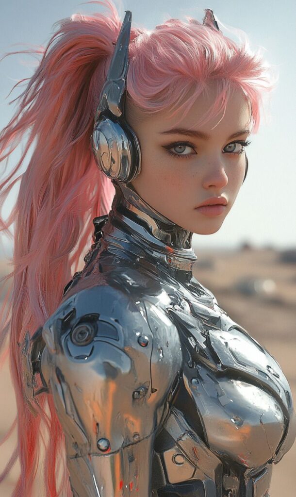 Beautiful Cyberpunk AI Girl Images 19