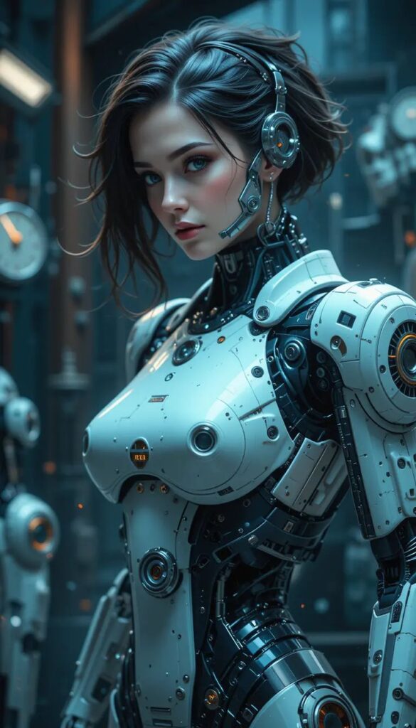 Beautiful Cyberpunk AI Girl Images 20