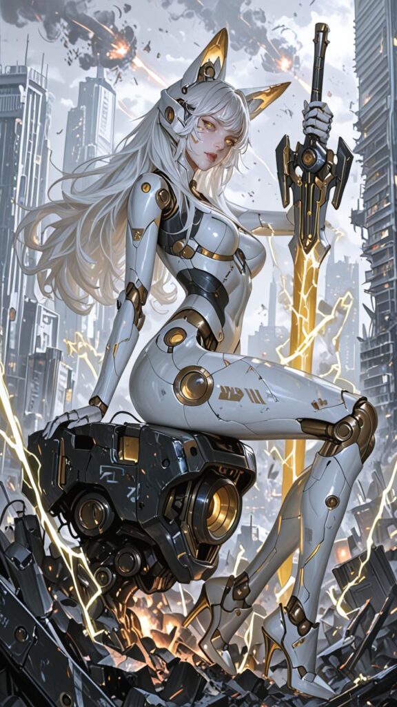 Beautiful Cyberpunk AI Girl Images 6