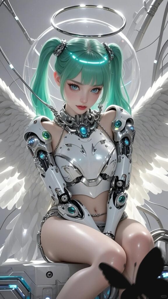 Beautiful Cyberpunk AI Girl Images 8