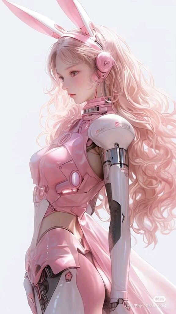 Beautiful Cyberpunk AI Girl Images 9