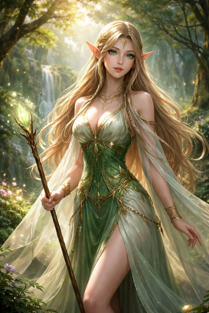 Beautiful Elf AI Girl Images 2