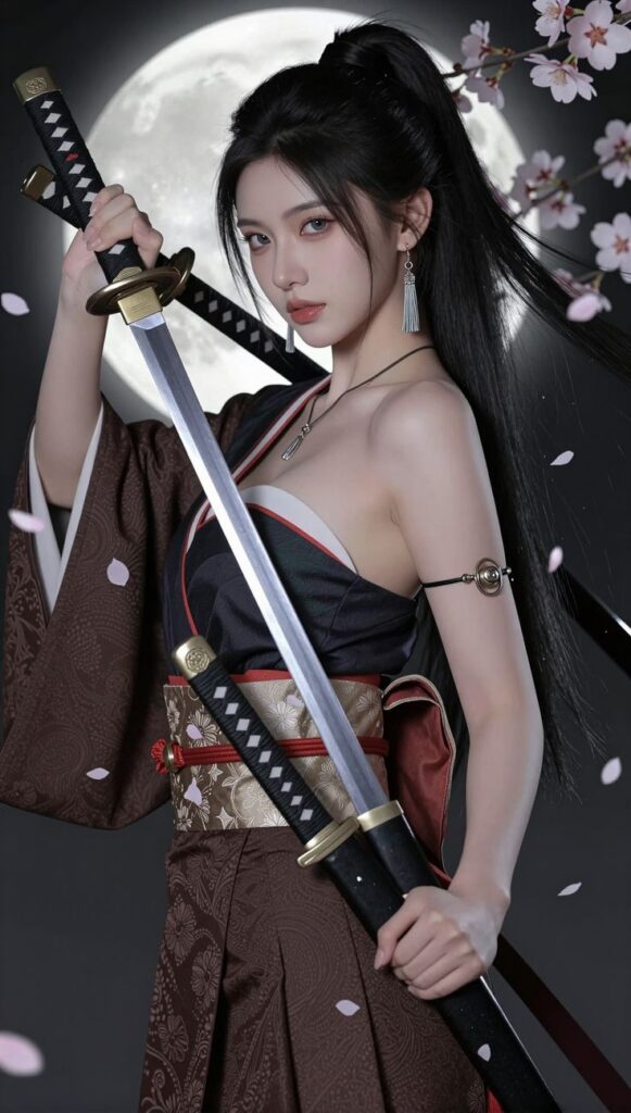 Beautiful Ninja AI Girl Images 10