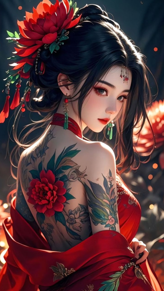 Beautiful Ninja AI Girl Images 16