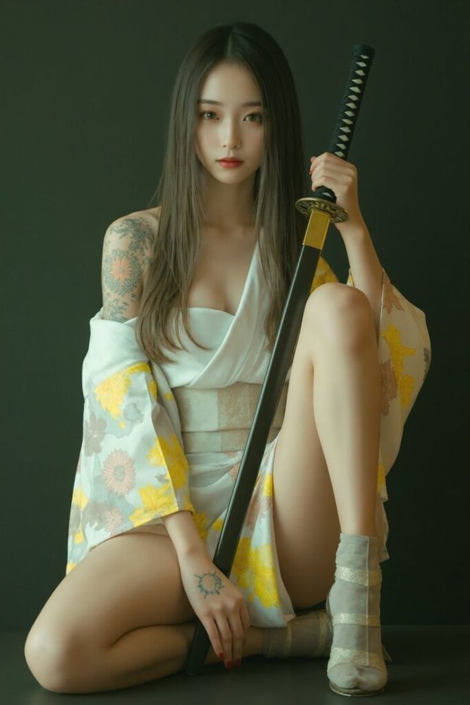 Beautiful Ninja AI Girl Images 5