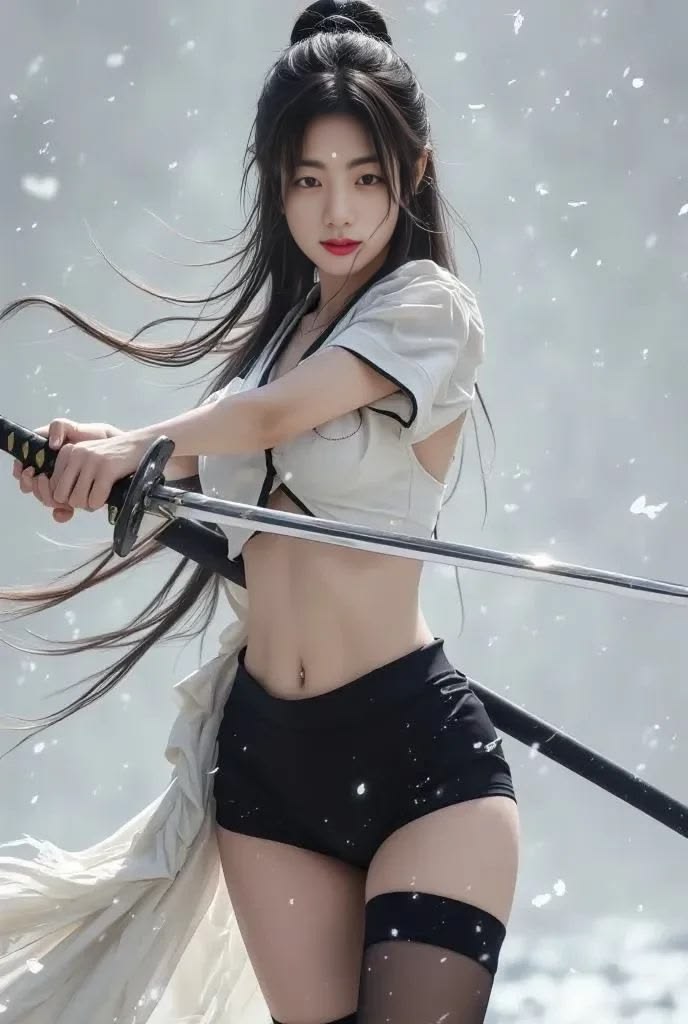 Beautiful Ninja AI Girl Images 6