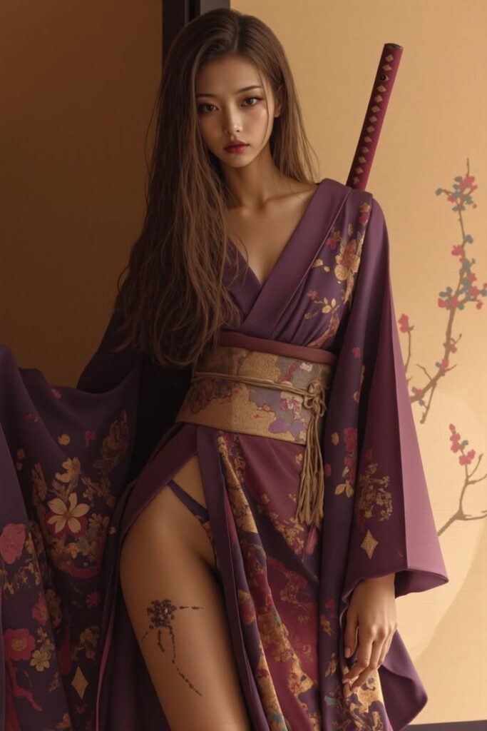 Beautiful Ninja AI Girl Images 9
