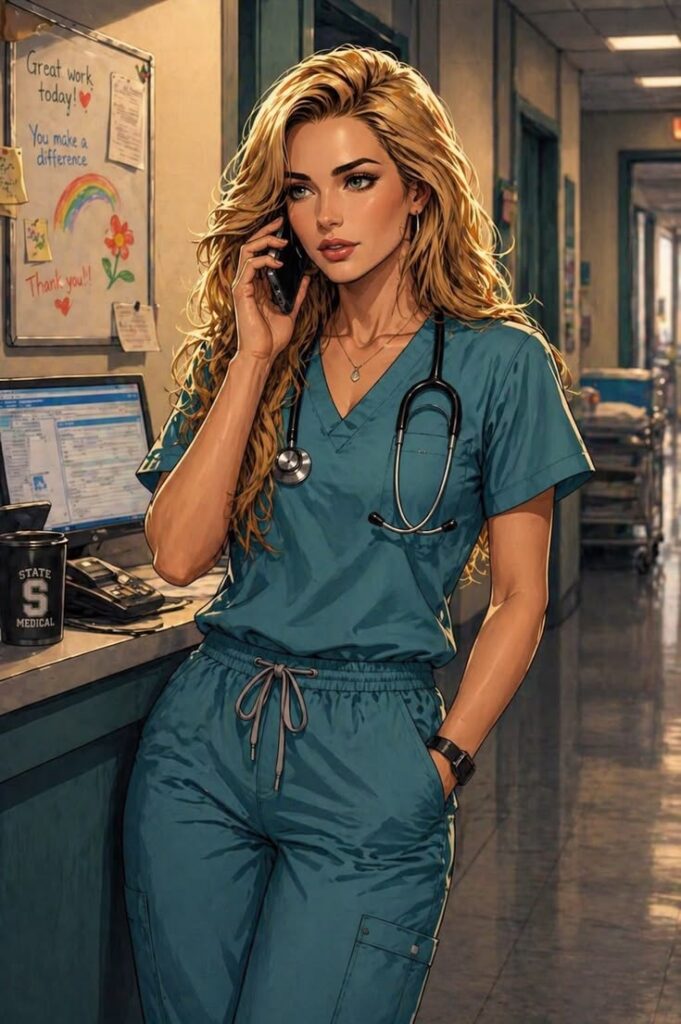 Beautiful Nurse AI Girl Images 1