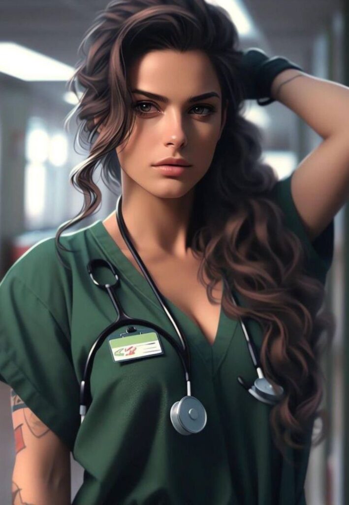 Beautiful Nurse AI Girl Images 10