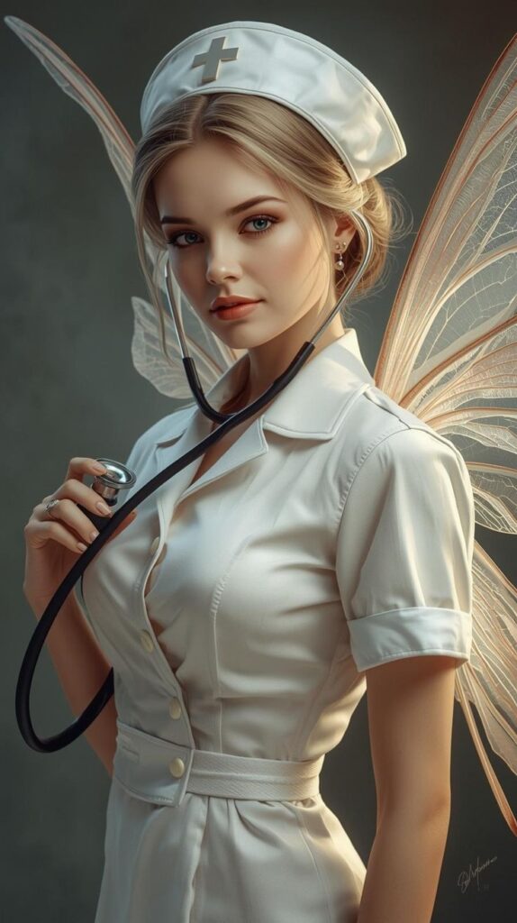 Beautiful Nurse AI Girl Images 11