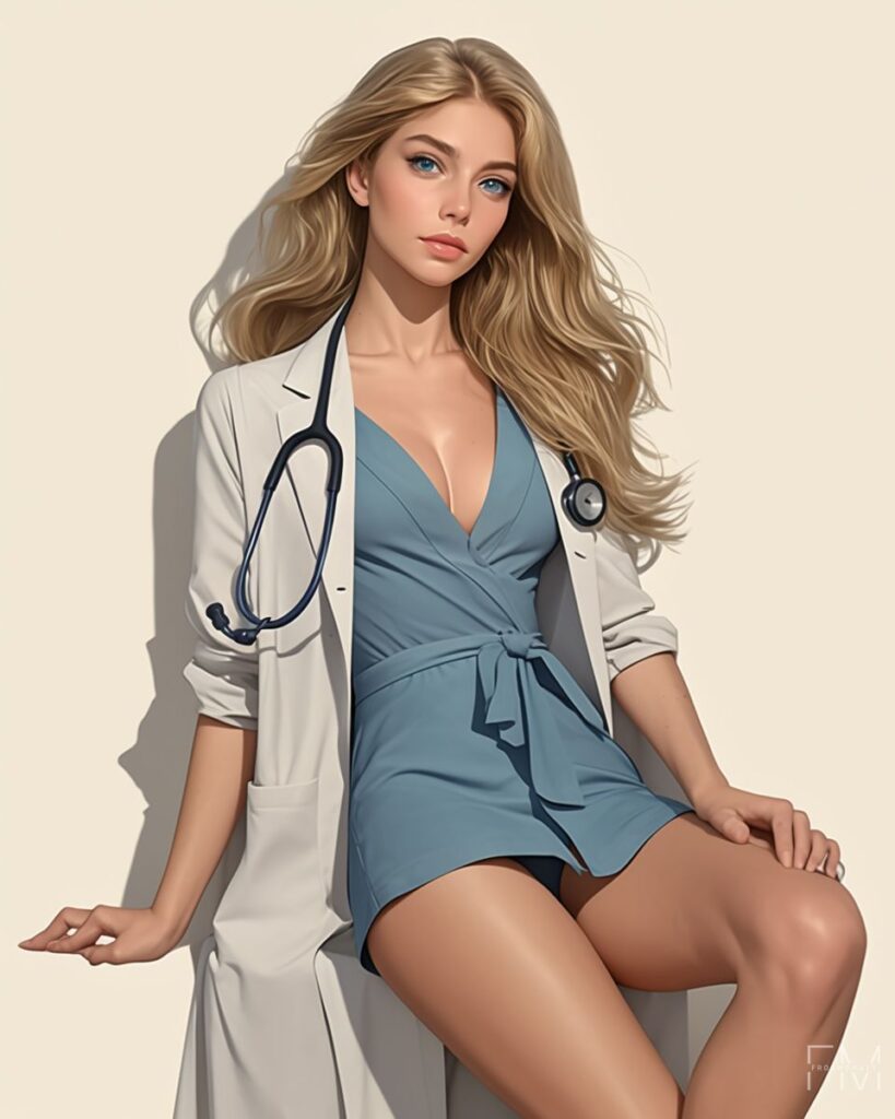 Beautiful Nurse AI Girl Images 2