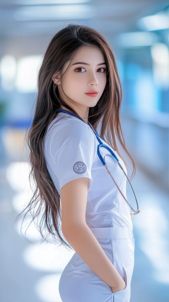 Beautiful Nurse AI Girl Images 5