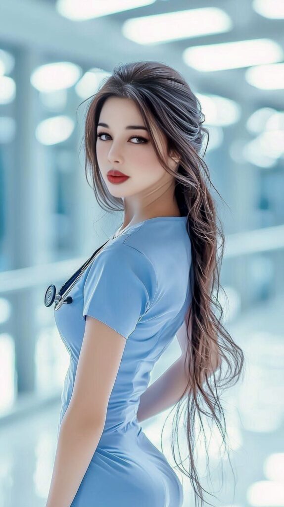 Beautiful Nurse AI Girl Images 6