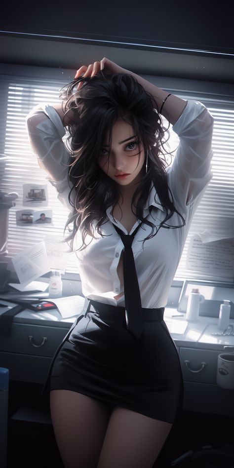 Beautiful Office Lady AI Girl Images 15