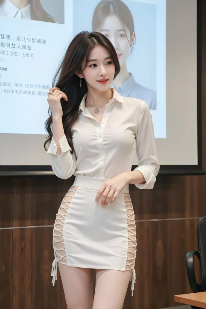 Beautiful Office Lady AI Girl Images 21
