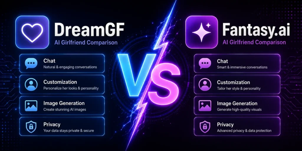 DreamGF vs Fantasy.ai: Which AI Girlfriend Platform Is Better? 3 DreamGF vs Fantasy.ai: Which AI Girlfriend Platform Is Better?