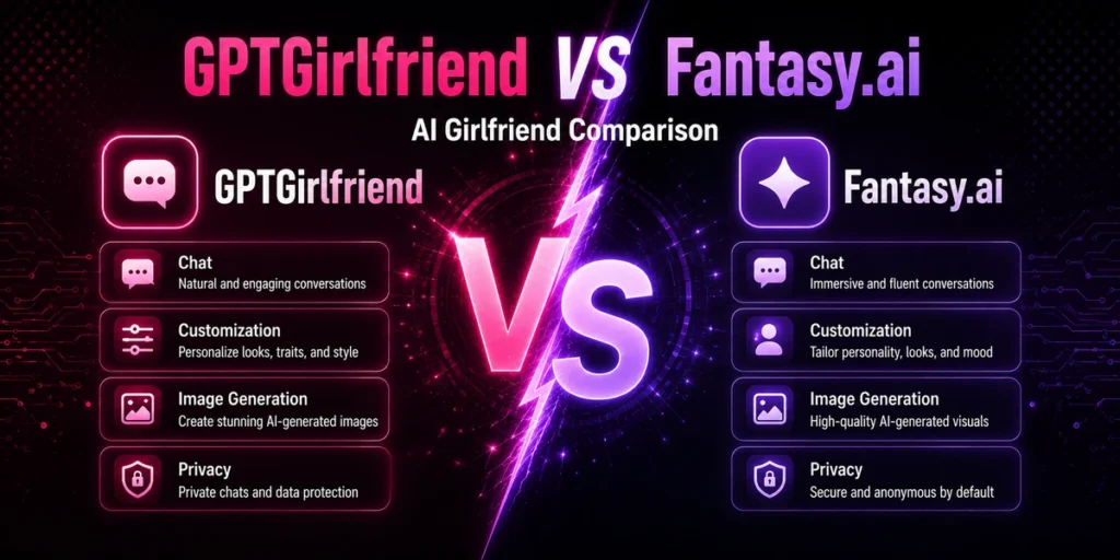 GPTGirlfriend vs Fantasy.ai: Which AI Girlfriend Platform Is Better? 9 GPTGirlfriend vs Fantasy.ai: Which AI Girlfriend Platform Is Better?