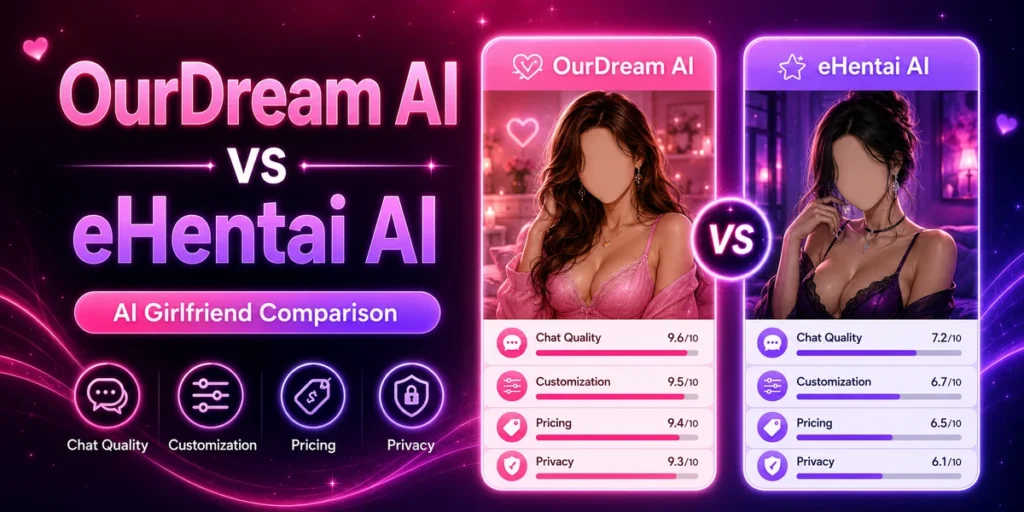 OurDream AI vs eHentai AI: Which AI Girlfriend Platform Is Better?