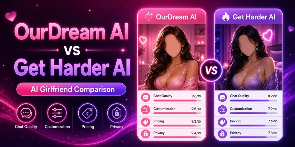 OurDream AI vs Get Harder AI: Which AI Girlfriend Platform Is Better? 9 OurDream AI vs Get Harder AI: Which AI Girlfriend Platform Is Better?