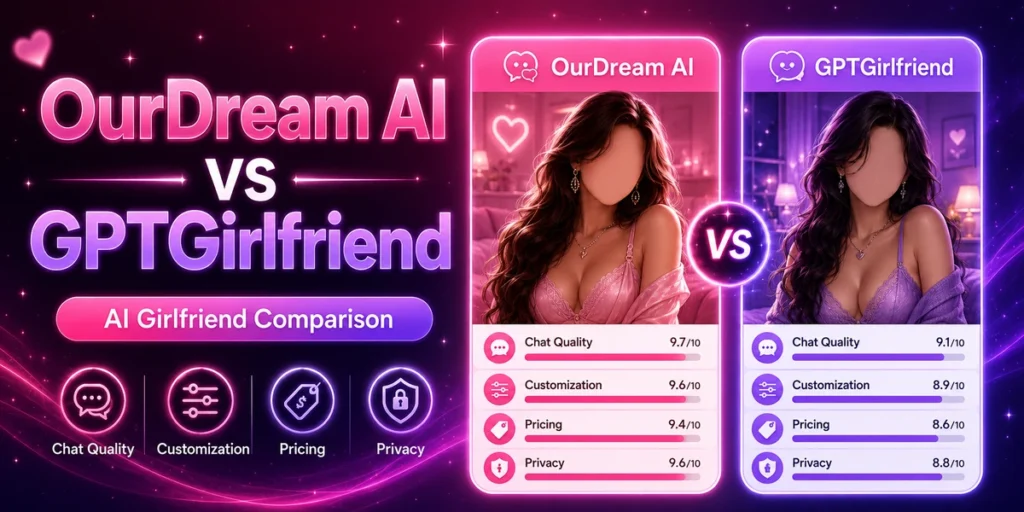 OurDream AI vs GPTGirlfriend: Which AI Girlfriend Platform Is Better? 7 OurDream AI vs GPTGirlfriend: Which AI Girlfriend Platform Is Better?