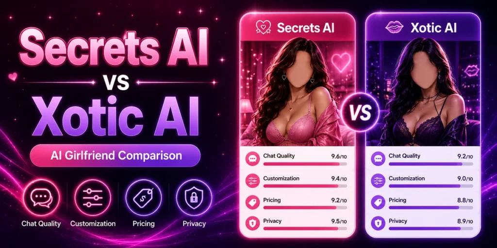 Secrets AI vs Xotic AI: Which AI Girlfriend Platform Is Better?