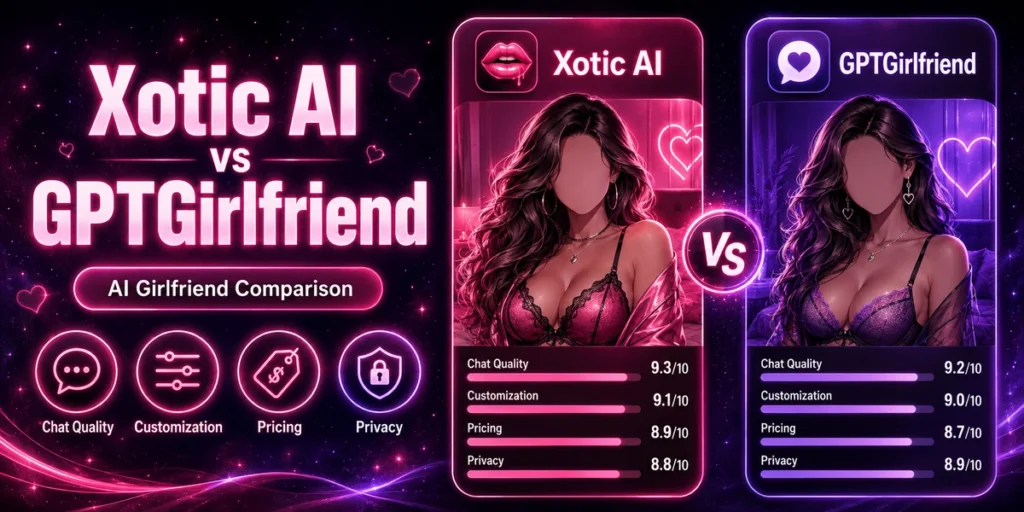 Xotic AI vs GPTGirlfriend: Which AI Girlfriend Platform Is Better? 2 Xotic AI vs GPTGirlfriend: Which AI Girlfriend Platform Is Better?